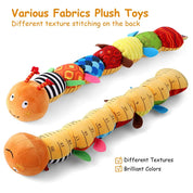 Baby Rattle Musical Caterpillar Worm Soft Infant Plush Toys